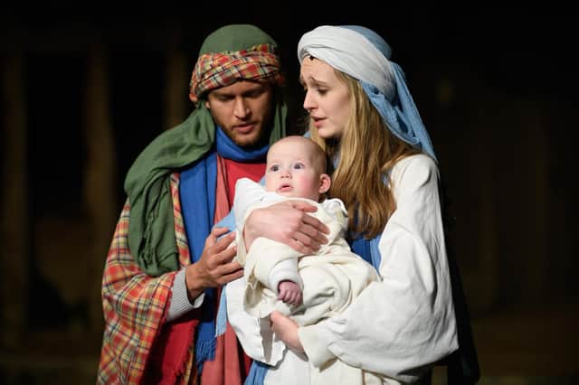 Nativity plays like this one performed before the Covid outbreak may not be possible this year, but the Christmas Windows project provides a different way for people to tell the story (Picture: Leon Neal/Getty Images)