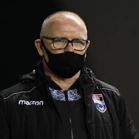 Ross County Manager John Hughes during a Scottish Premiership match between Hibernian and Ross County at Easter Road, on December 30, 2020, in Edinburgh, Scotland. (Photo by Ross Parker / SNS Group)