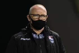 Ross County Manager John Hughes during a Scottish Premiership match between Hibernian and Ross County at Easter Road, on December 30, 2020, in Edinburgh, Scotland. (Photo by Ross Parker / SNS Group)