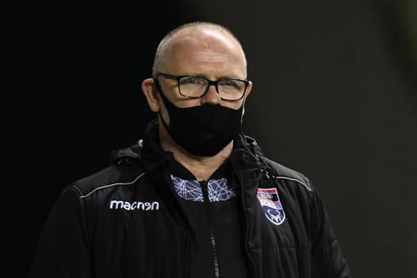 Ross County Manager John Hughes during a Scottish Premiership match between Hibernian and Ross County at Easter Road, on December 30, 2020, in Edinburgh, Scotland. (Photo by Ross Parker / SNS Group)