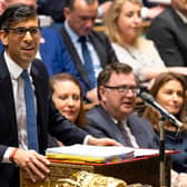 Prime Minister Rishi Sunak standing at the despatch box. Picture: Roger Harris/UK Parliament/AFP via Getty Images