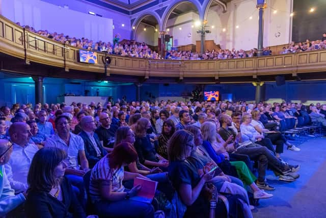 A packed house for Jarvis Cocker's book festival event.