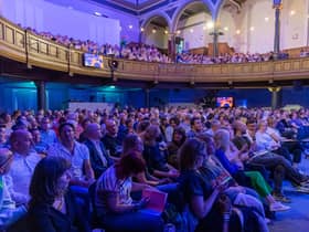 A packed house for Jarvis Cocker's book festival event.