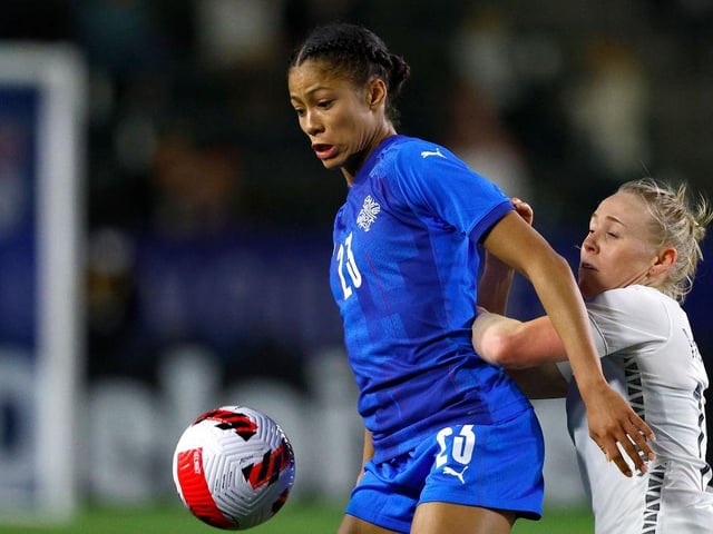 She may play for Iceland, but Wolfsburg's Sveindis Jane Jonsdottir is building a reputation in Europe as one of the game's hottest properties. The Icelandic team faces a tough group, but the forward has shown she is capable of causing any team problems. Made the UEFA Champions League semi-finals this year with her club side Wolfsburg and won the Freuen Bundesliga. Still only 20.