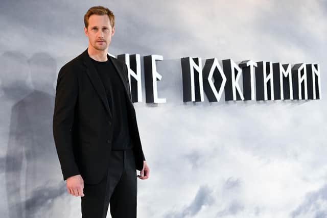 Alexander Skarsgard attends the UK Special Screening of "THE NORTHMAN" at Odeon Luxe Leicester Square on April 05, 2022 in London, England. (Photo by Jeff Spicer/Getty Images for Focus Features and Universal Pictures)