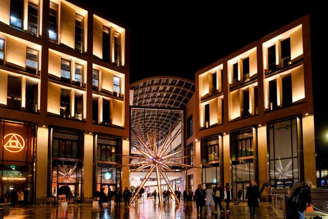 Ahead of longer festive opening hours, St James Quarter has decked their halls in Christmas decorations. Photo: Ian Georgeson Photography.