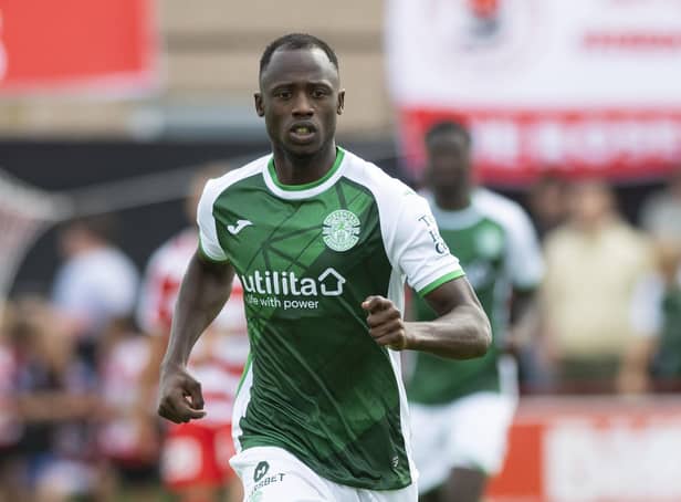 Momodou Bojang has made a number of allegations over his treatment at Hibs after his loan deal from Rainbow FC was cut short. (Photo by Mark Scates / SNS Group)