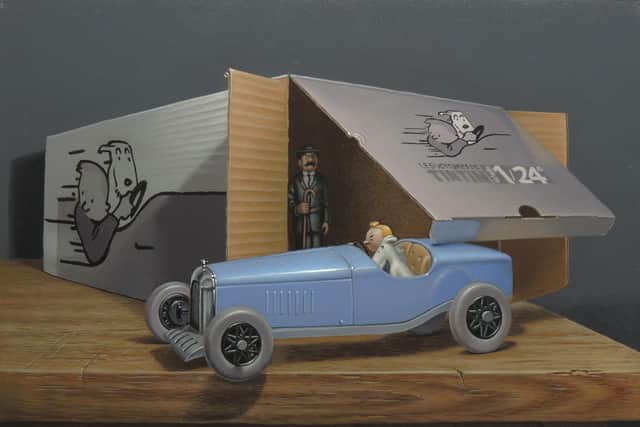Known for his hyper-realistic style, Brian’s paintings have a rare ability to leave viewers in awe of the skill involved yet also charmed and amused by his willingness to juxtapose everything from crystal to kitsch.