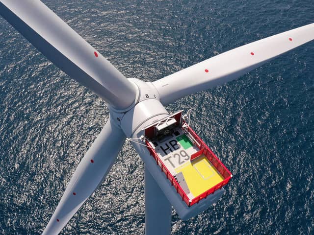Orsted's 1,000th turbine in UK waters at the Hornsea Two offshore wind farm. Picture: contributed.