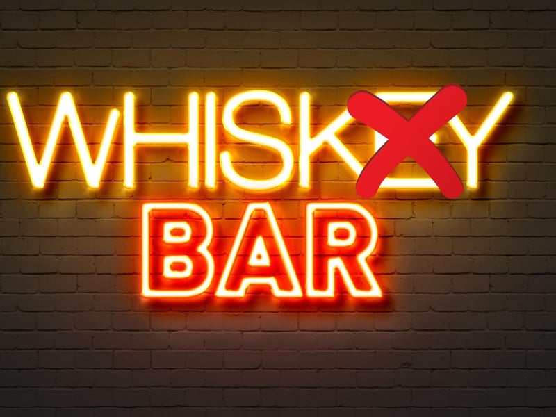 Many of our readers pointed out the common rogue 'e' often found when people are discussing whisky.