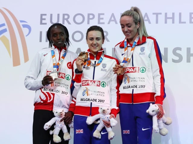 Muir went on to also win gold at the 3000m in the European Indoor event held in Belgrade, Serbia. Fellow Scot Eilish McColgan took bronze.