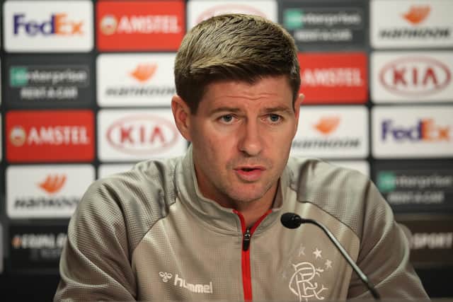 Rangers manager Steven Gerrard.