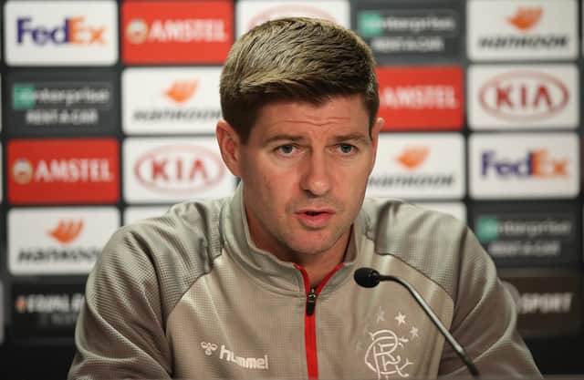 Rangers manager Steven Gerrard.