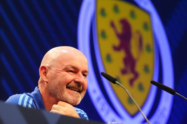 Scotland head coach Steve Clarke during a press conference at the Garmisch Olympia Stadium in Garmisch-Partenkirchen, Germany. Picture date: Sunday June 16, 2024.
