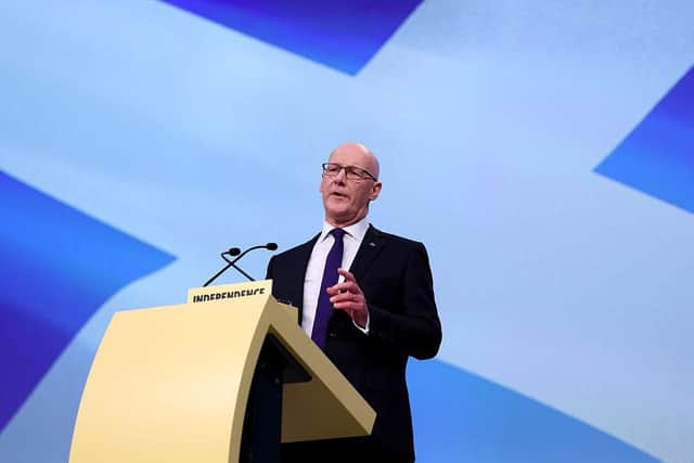 First Minister John Swinney wants to see an outright SNP win at the upcoming Holyrood poll (Pictyre: Jeff J Mitchell/Getty Images)