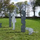The sculptures by Mick Peter are the first of a series of new works to be unveiled at Hospitalfield this year.