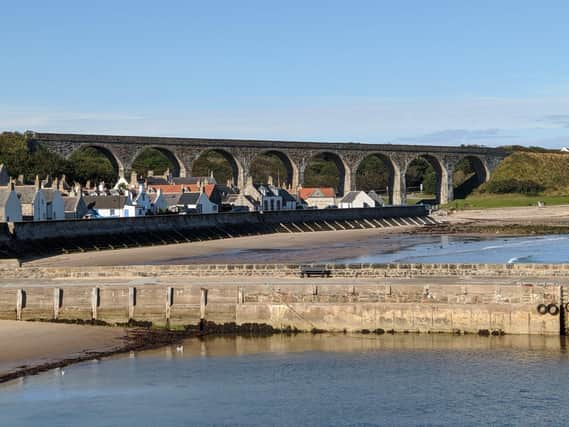 Cullen, in Moray, Scotland, with its viaduct and sandy beach is an ideal base for exploring the Aberdeenshire coastline.