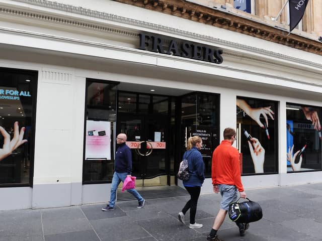 House of Fraser can trace its roots back to 1849 when the Buchanan Street store in Glasgow opened under the name Arthur and Fraser. Picture: John Devlin