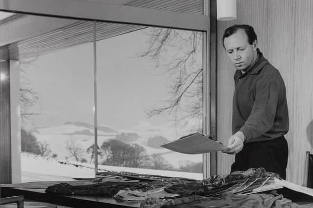 Bernat Klein at High Sunderland in the Scottish Borders, 1963 - 1964. PIC: © Bernat Klein / Behr Photography; Image © National Museums Scotland