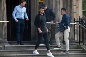 West Ham forward Albian Ajeti pictured in Glasgow ahead of a proposed move to Celtic. Picture: Craig Foy / SNS