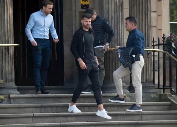 West Ham forward Albian Ajeti pictured in Glasgow ahead of a proposed move to Celtic. Picture: Craig Foy / SNS