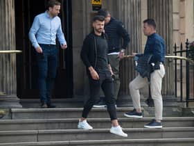 West Ham forward Albian Ajeti pictured in Glasgow ahead of a proposed move to Celtic. Picture: Craig Foy / SNS