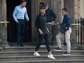 West Ham forward Albian Ajeti pictured in Glasgow ahead of a proposed move to Celtic. Picture: Craig Foy / SNS
