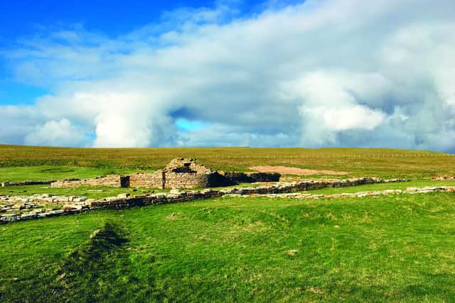 Brough of Birsay, the remains of a Norse Village, on Orkney.