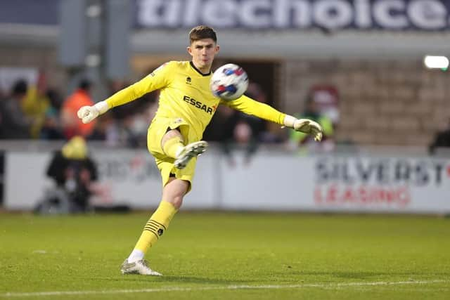 Former Celtic goalkeeper Ross Doohan, pictured in action for Tranmere Rovers, has signed for Aberdeen. (Photo by Pete Norton/Getty Images)