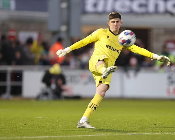 Former Celtic goalkeeper Ross Doohan, pictured in action for Tranmere Rovers, has signed for Aberdeen. (Photo by Pete Norton/Getty Images)