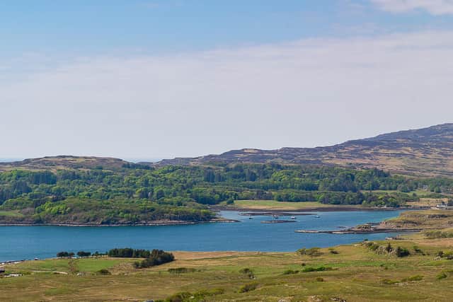Ulva, pictured from its neighbour, the isle of Mull. PIC: Richard Kellett.
