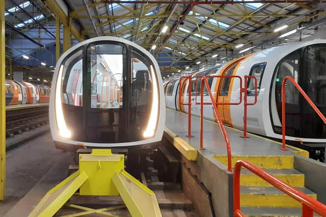 The new fleet is scheduled to replace the existing trains, left, from the second half of 2023. Picture: The Scotsman