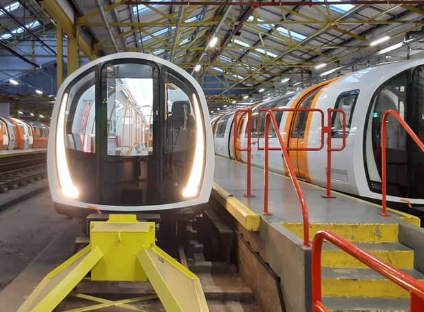 The new fleet is scheduled to replace the existing trains, left, from the second half of 2023. Picture: The Scotsman