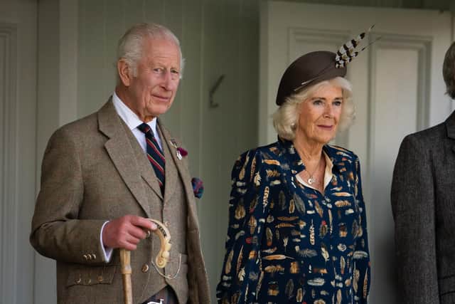 King Charles III and Queen Camilla during the Braemar Gathering