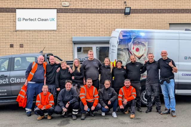 Some of the team at Perfect Clean, the Edinburgh-based commercial cleaning specialist.