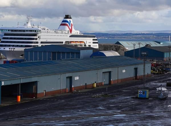 Refugees in Edinburgh are housed on a cruise ship in Leith.