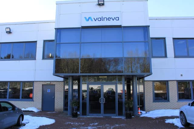 Valneva's laboratory and production facility at Livingston.