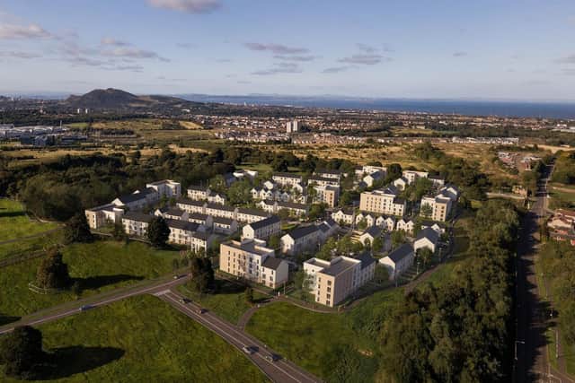A computer-generated image of the Little France development to the south of Edinburgh.