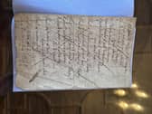The crossed-out manuscript written by Robert Burns. PIC: Glasgow University.