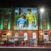An image from romantic comedy film Gregory’s Girl was projected onto the Filmhouse in Edinburgh as part of the campaign to save it (Picture: Jane Barlow/PA)
