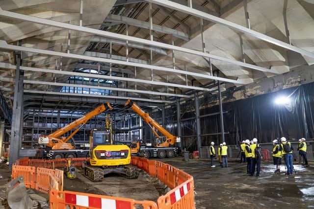The construction site at Kelvin Hall which is being turned intoa new studio facility. Picture: Jane Barlow/PA Wire