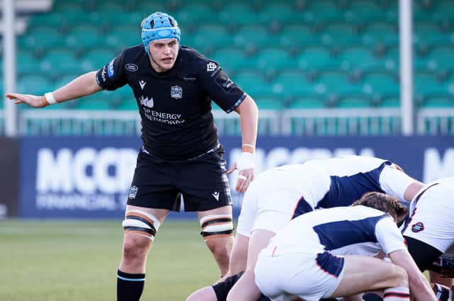 Scott Cummings in action for Glasgow Warriors in the Rainbow Cup/1872 Cup win over Edinburgh at Scotstoun. Picture: Craig Williamson/SNS