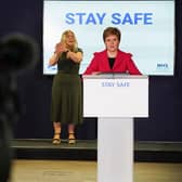 Nicola Sturgeon has made several Covid-19 announcements in front of TV cameras