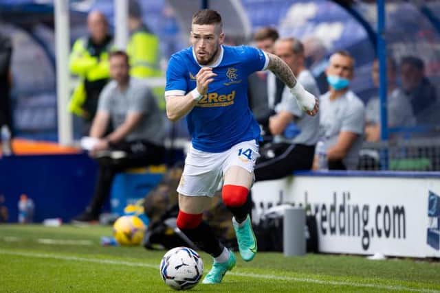Ryan Kent scored his first goal of the season for Rangers to give them the lead before half-time against Ross County at Ibrox. (Photo by Craig Williamson / SNS Group)