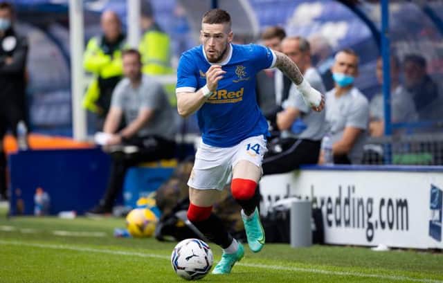 Ryan Kent scored his first goal of the season for Rangers to give them the lead before half-time against Ross County at Ibrox. (Photo by Craig Williamson / SNS Group)