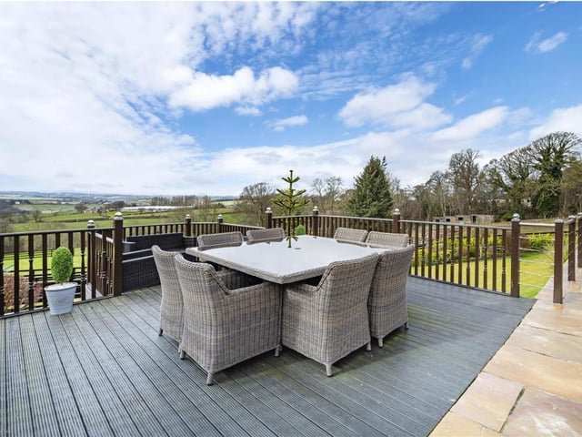 Deck area.