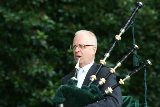 As well as being an accomplished scientist, Prof Alan Wright was a mean piper