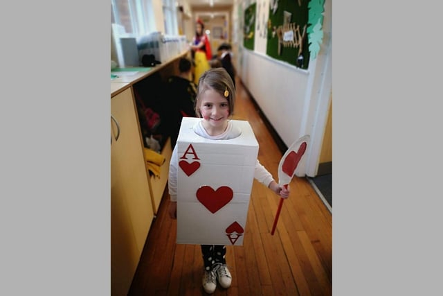 The Ace of Hearts also made an appearance on South Tyneside thanks to five -year-old Elena.