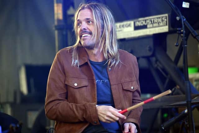 Drummer Taylor Hawkins of  Foo Fighters performs onstage during the One Love Malibu Festival at King Gillette Ranch  on December 02, 2018 in Malibu, California. (Photo by Scott Dudelson/Getty Images for ABA)