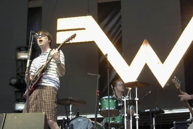 Rivers Cuomo of Weezer in Las Vegas, Nevada, on 2 July, 2005 PIC: Bryan Haraway/Getty Images